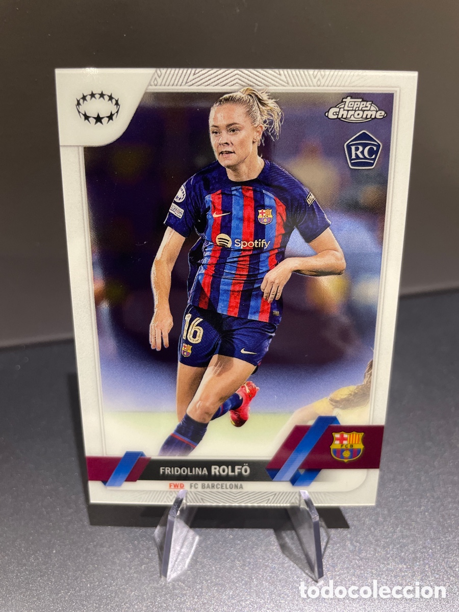 Cartes &agrave; collectionner de Football: Fridolina Rolfo 39 Rookie Topps Chrome 2022-23 FC Barcelona