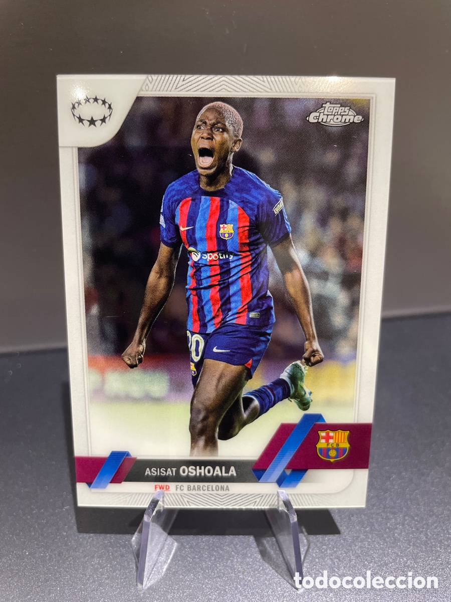 Figurine di Calcio: Asisat Oshoala 84 Topps Chrome 2022-23 FC Barcelona