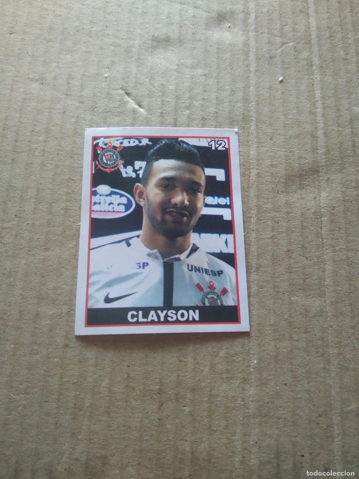 Cromos de f&uacute;tbol: 12 CLAYSON CORINTHIANS CROMO FUTBOL LIGA BRASIL BRASILEIRAO