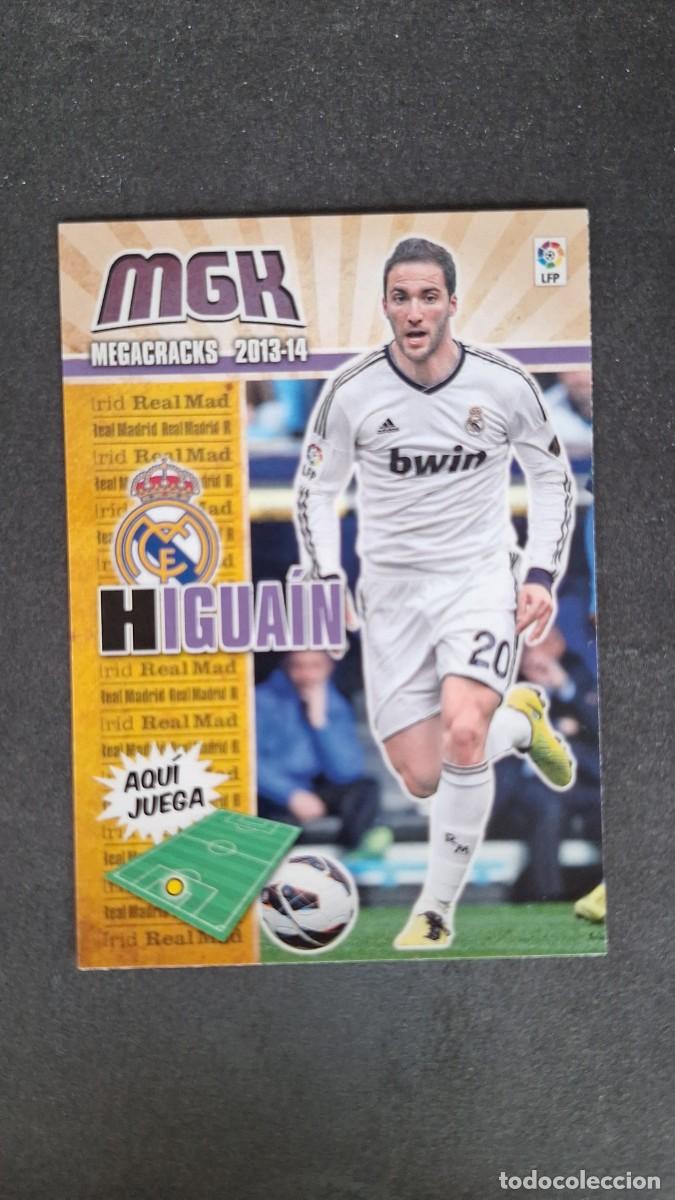 Cromos de f&uacute;tbol: L1 HIGUAIN REAL MADRID 214 PANINI MEGACRACKS 2013 2014 13 14