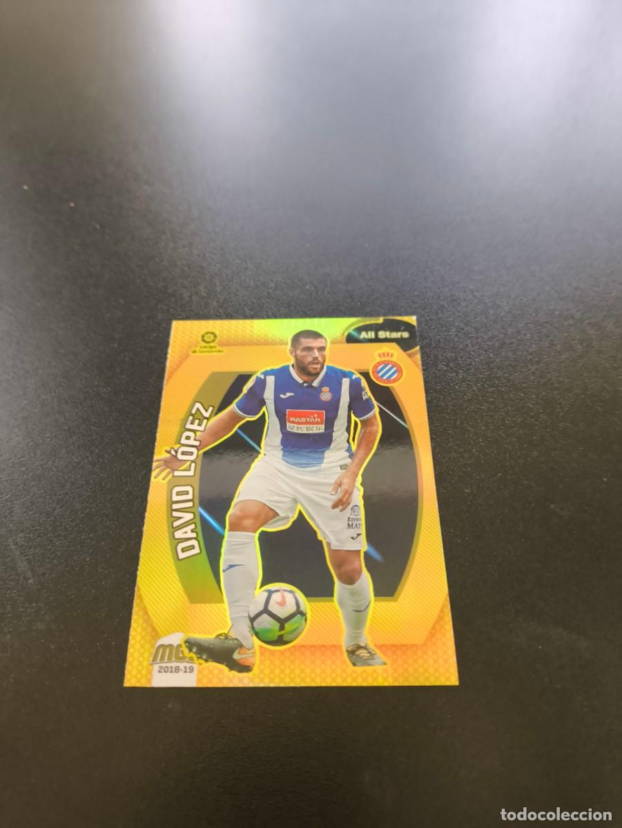 Cromos de f&uacute;tbol: 214 David L&oacute;pez ALL STARS ESPANYOL PANINI LIGA MECRACRACKS MGK 2018 2019 18 19 NO ESTE ADRENALYN