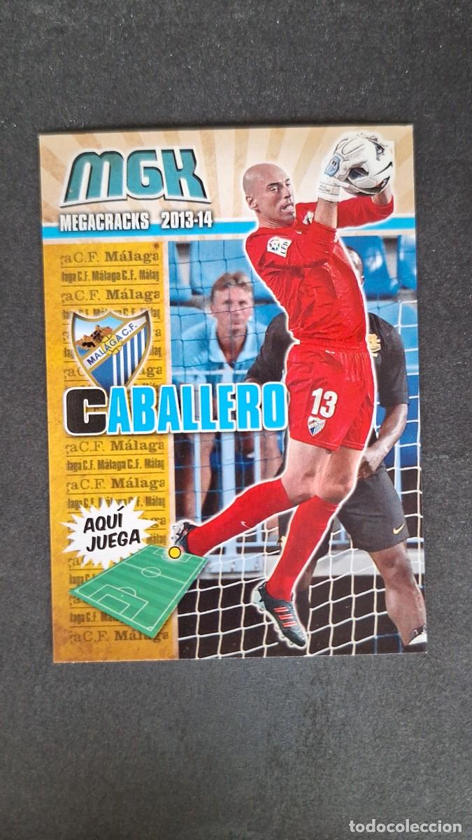 Cromos de f&uacute;tbol: L1 CABALLERO MALAGA C. F. 218 PANINI MEGACRACKS 2013 2014 13 14
