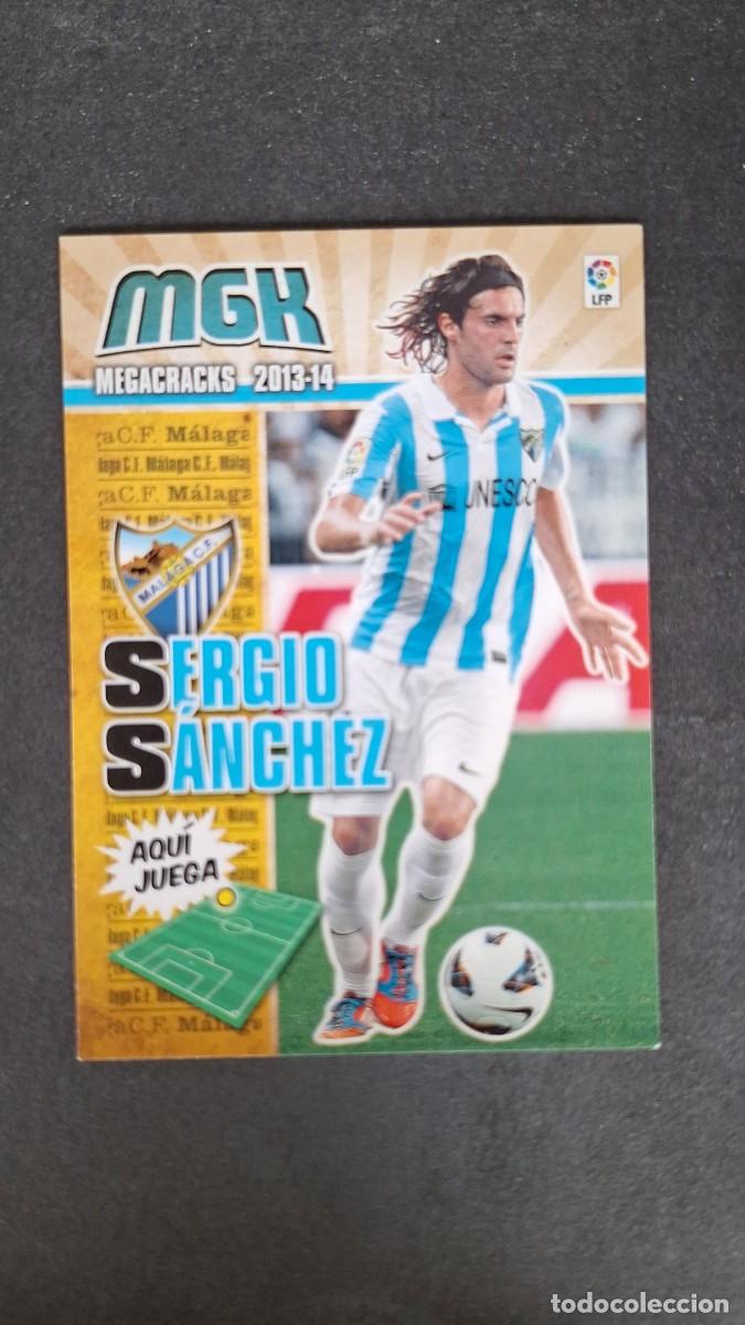 Cromos de f&uacute;tbol: L1 SERGIO SANCHEZ MALAGA C. F. 219 PANINI MEGACRACKS 2013 2014 13 14