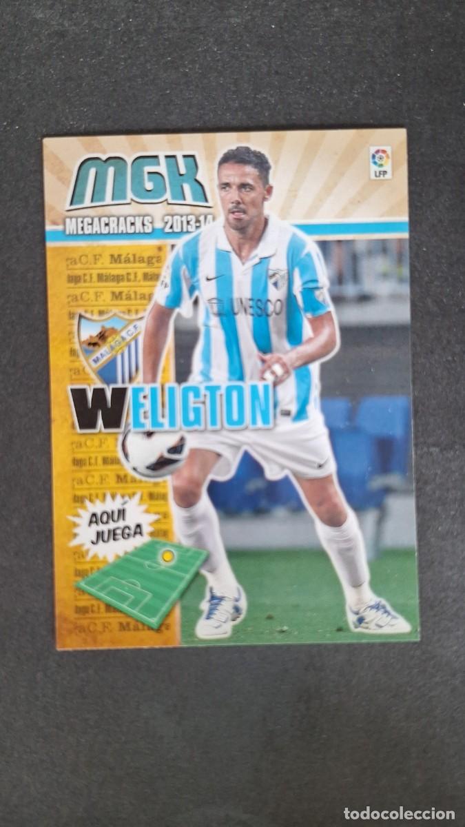 Cromos de Futebol: L1 WELIGTON MALAGA C. F. 222 PANINI MEGACRACKS 2013 2014 13 14