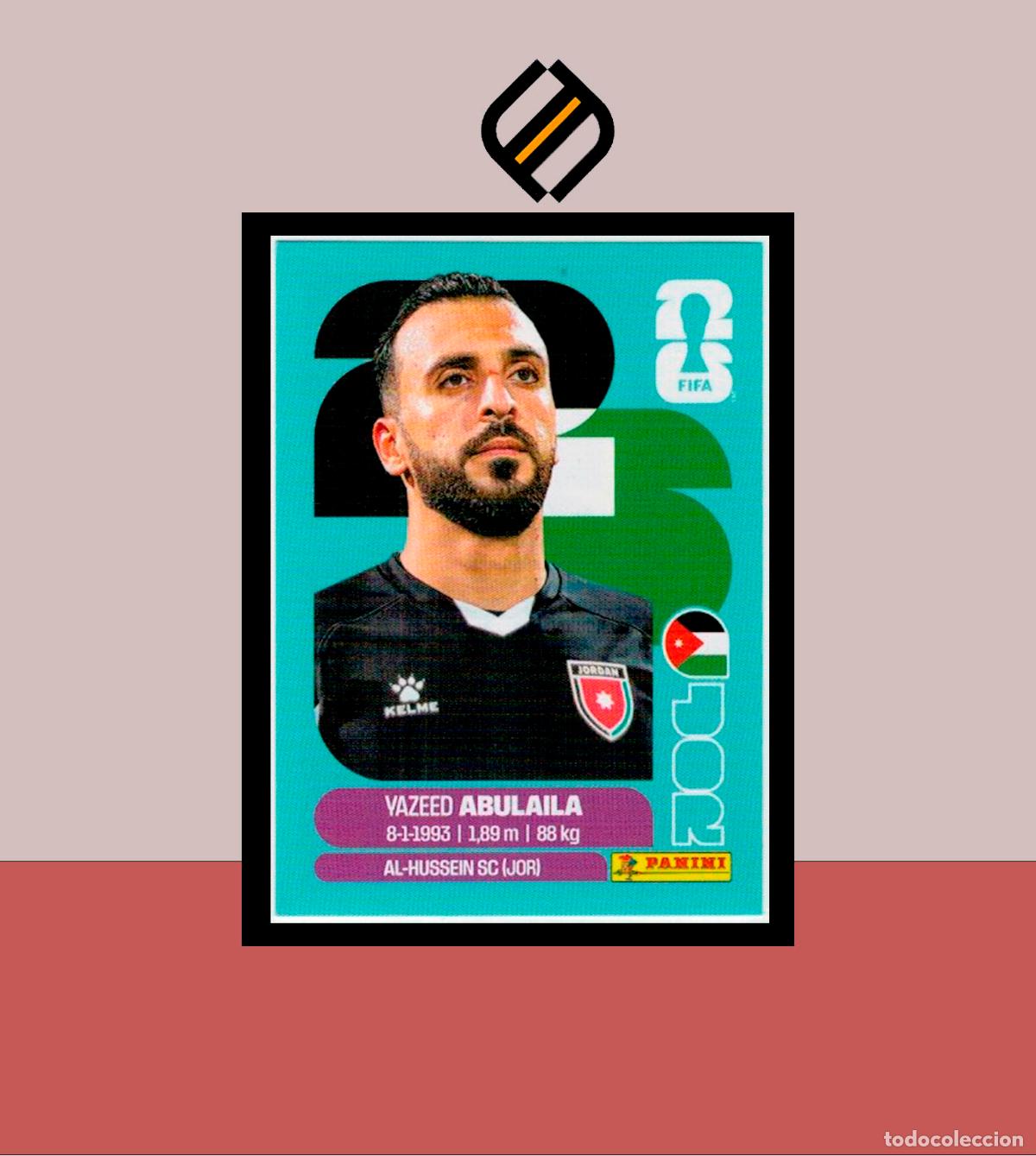 Cromos de f&uacute;tbol: PANINI FIFA CLUB WORLD CUP 2026 26 JOR 2 YAZEED ABULAILA JORDANIA STICKER MUNDIAL MEX CAN USA