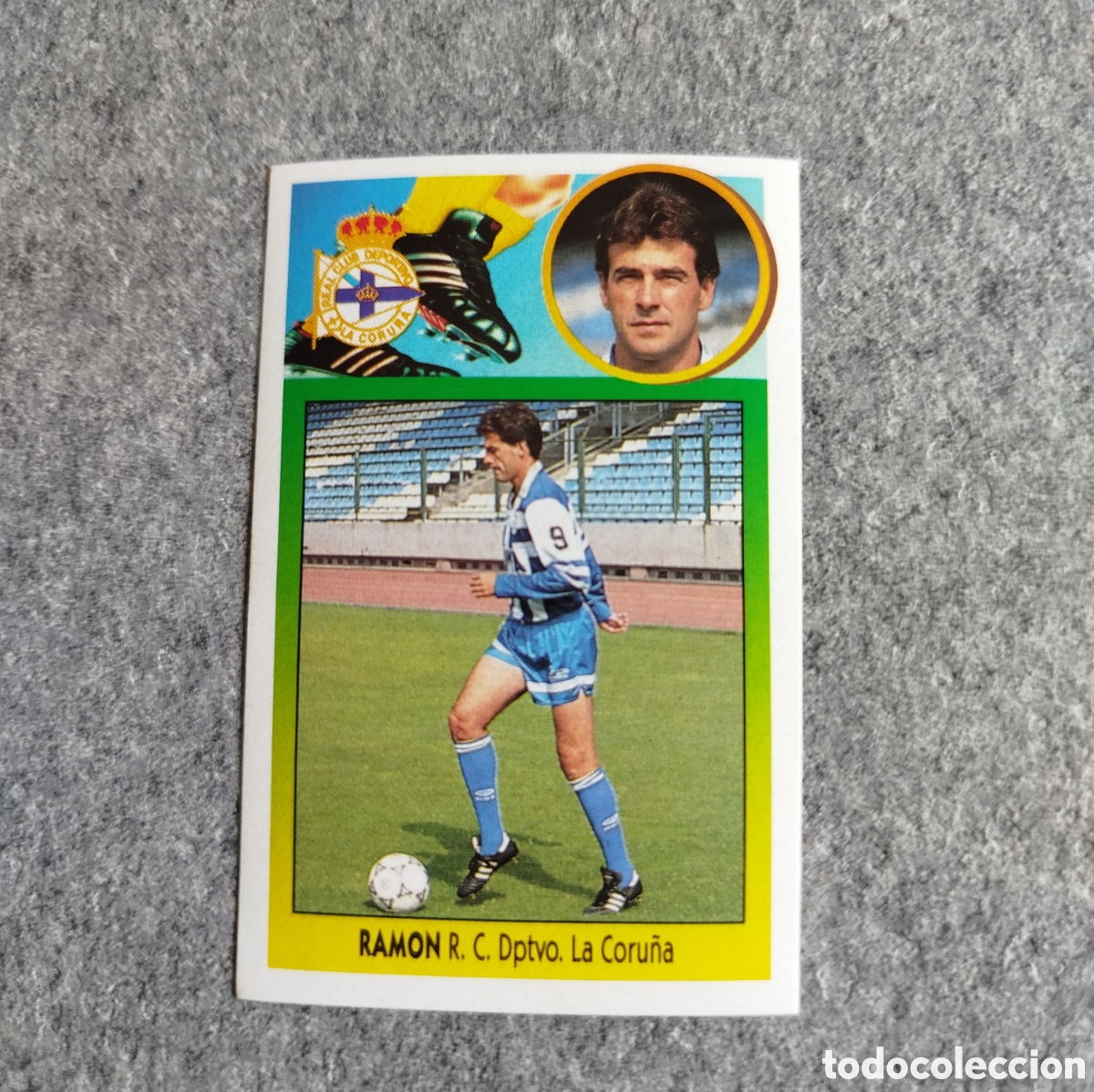 Football Stickers: ADHESIVO RAMON DEPORTIVO DE CORU&Ntilde;A LIGA 93 94 1993 1994 ESTE SIN PEGAR NUNCA PEGADO CROMO