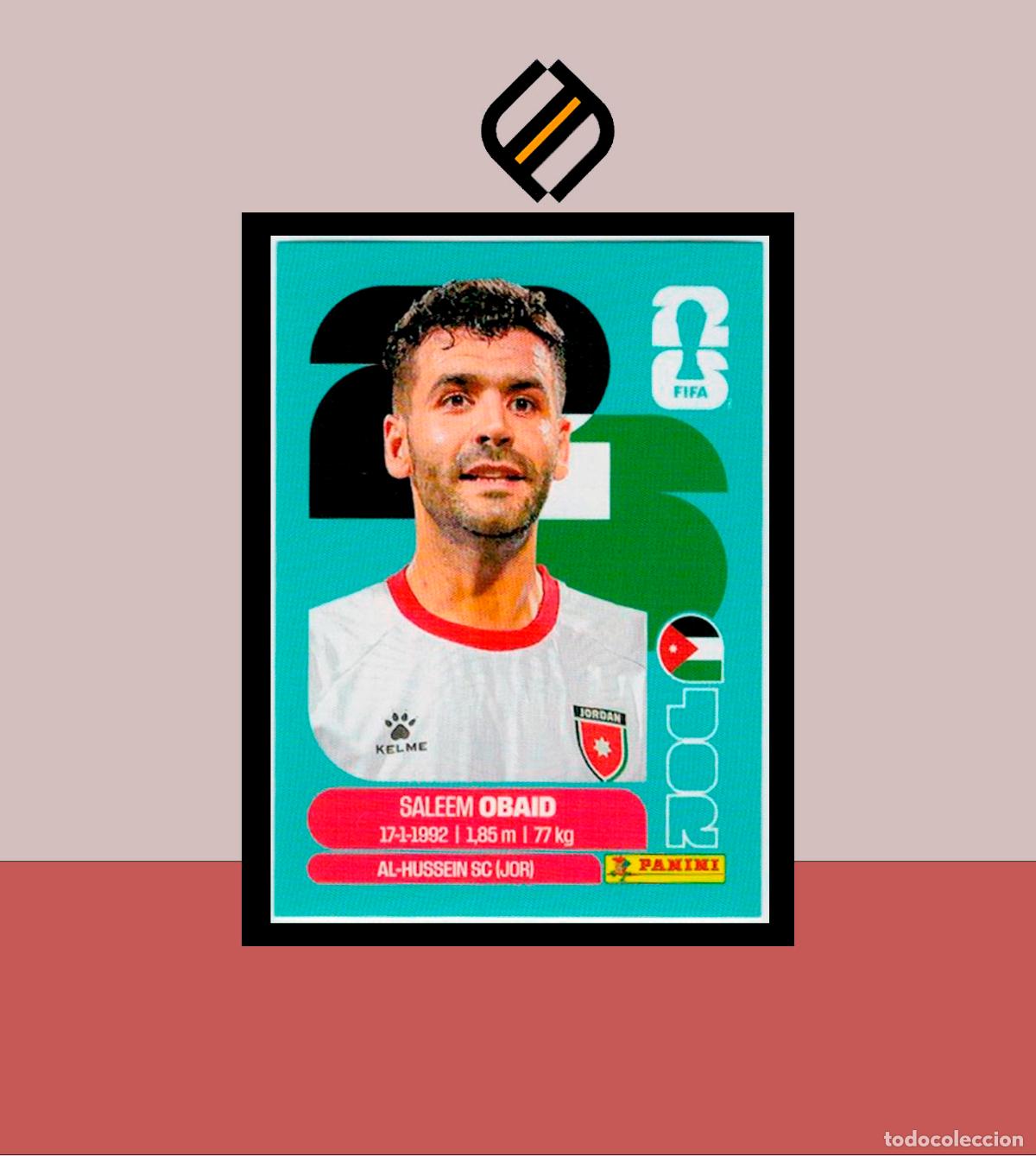 Cromos de f&uacute;tbol: PANINI FIFA CLUB WORLD CUP 2026 26 JOR 7 SALEEM OBAID JORDANIA STICKER MUNDIAL MEX CAN USA