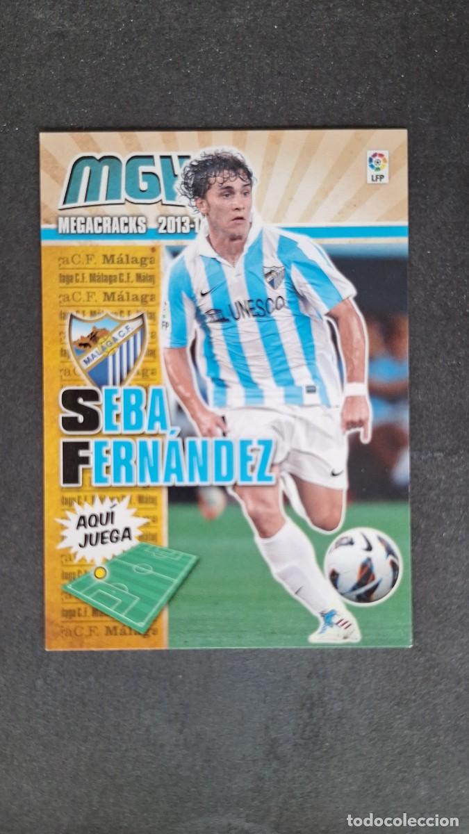 Cromos de f&uacute;tbol: L1 SEBA FERNANDEZ MALAGA C. F. 233 PANINI MEGACRACKS 2013 2014 13 14