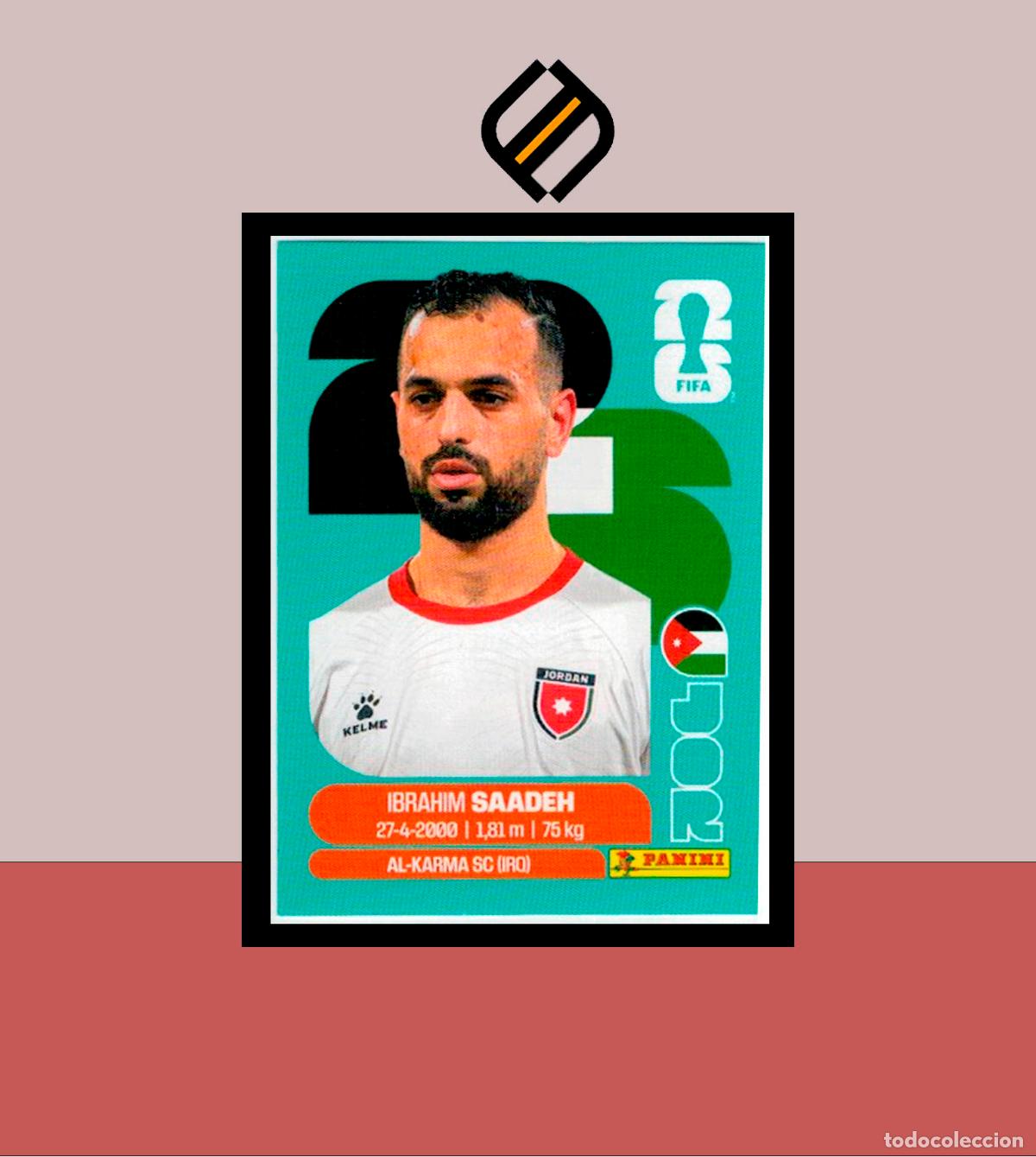 Cromos de f&uacute;tbol: PANINI FIFA CLUB WORLD CUP 2026 26 JOR 9 IBRAHIM SAADEH JORDANIA STICKER MUNDIAL MEX CAN USA