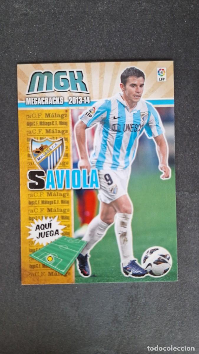 Cromos de f&uacute;tbol: L1 SAVIOLA MALAGA C. F. 234 PANINI MEGACRACKS 2013 2014 13 14
