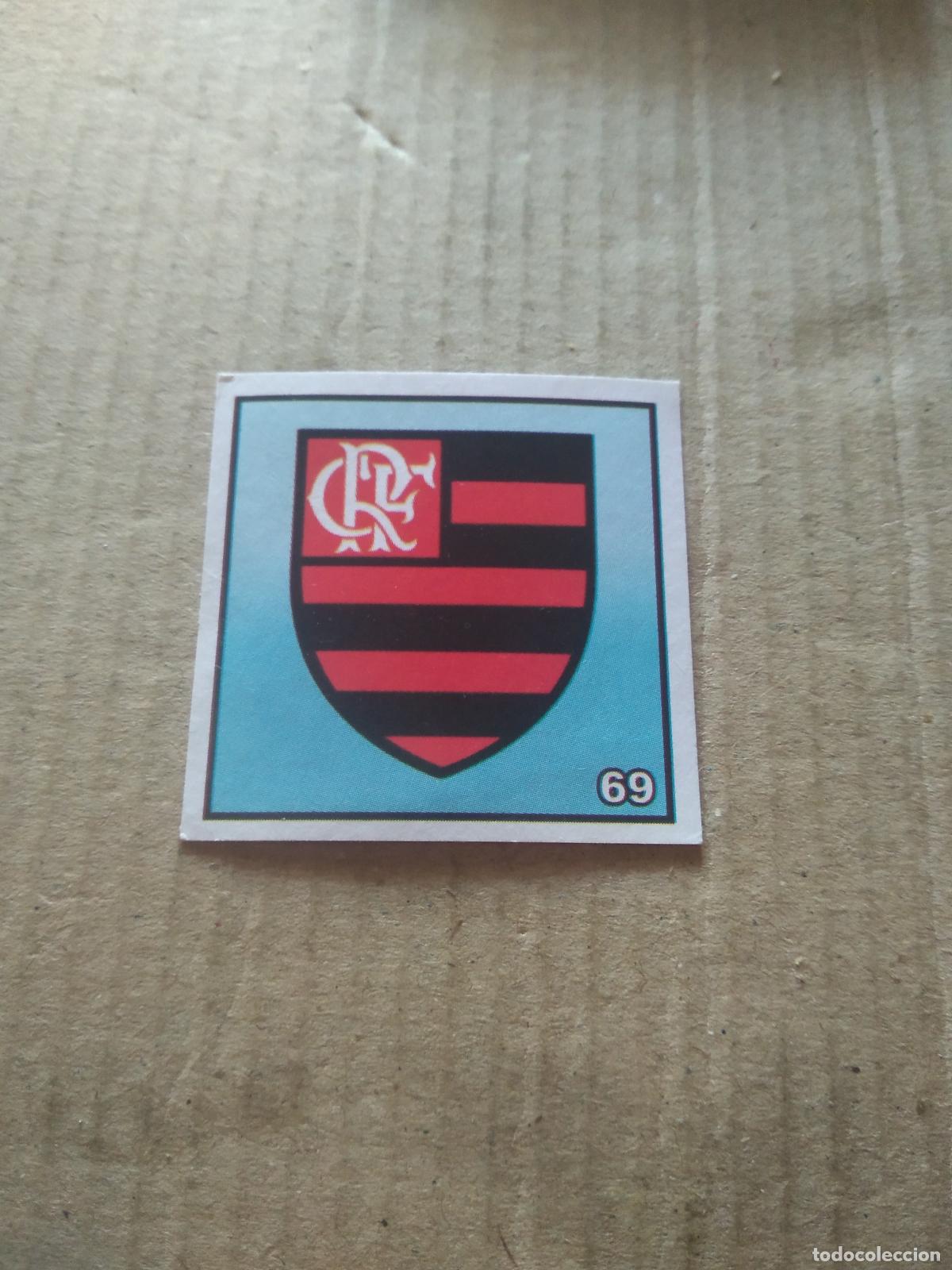 Cromos de f&uacute;tbol: 69 ESCUDO FLAMENGO CROMO FUTBOL LIGA BRASIL BRASILEIRAO