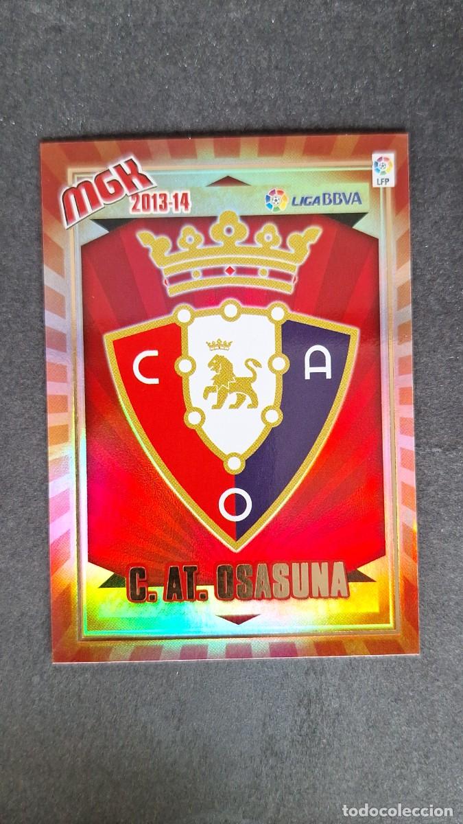 Cromos de f&uacute;tbol: L1 ESCUDO C. A. OSASUNA 235 PANINI MEGACRACKS 2013 2014 13 14