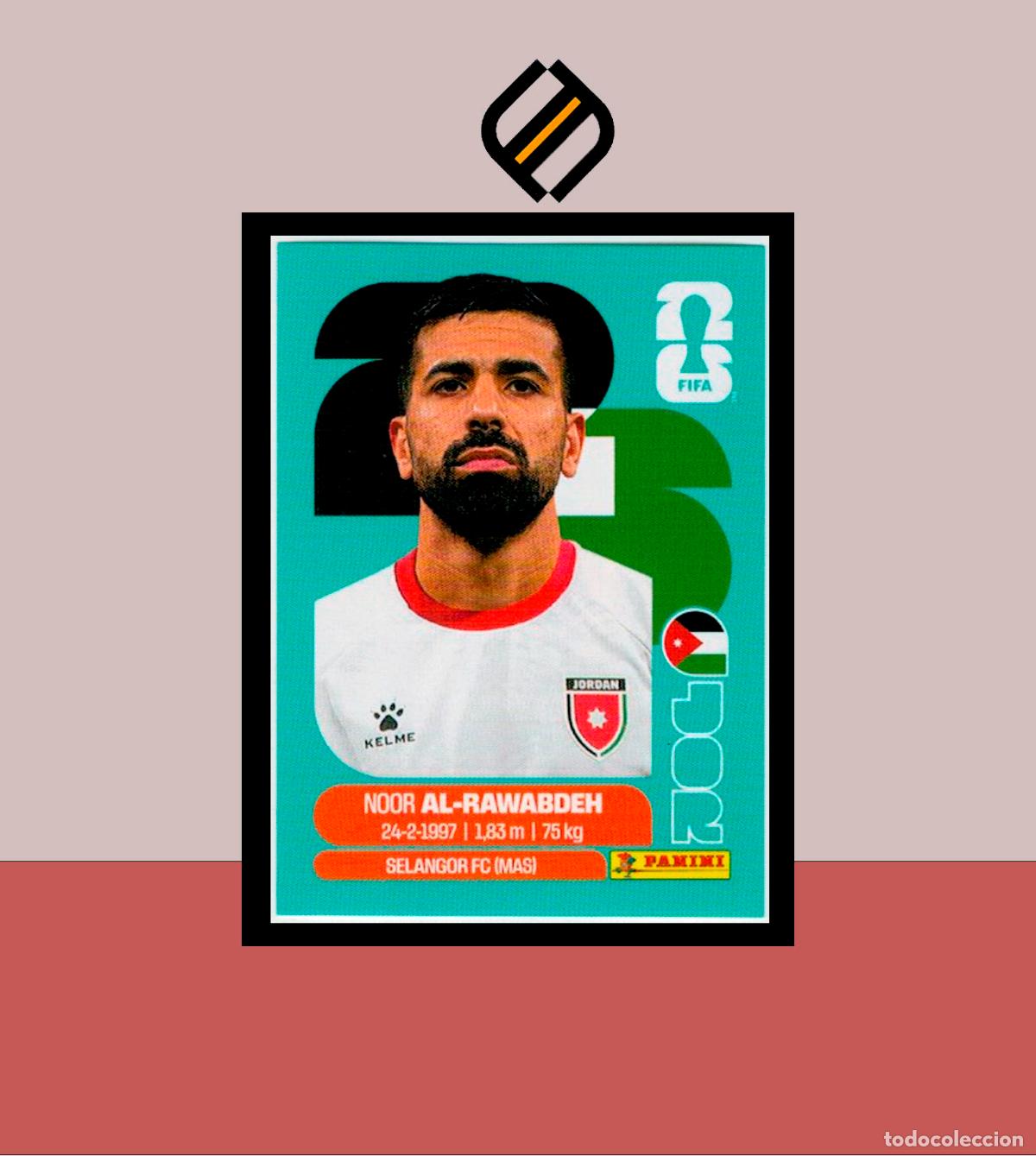Cromos de f&uacute;tbol: PANINI FIFA CLUB WORLD CUP 2026 26 JOR 11 NOOR AL-RAWABDEH JORDANIA STICKER MUNDIAL MEX CAN USA