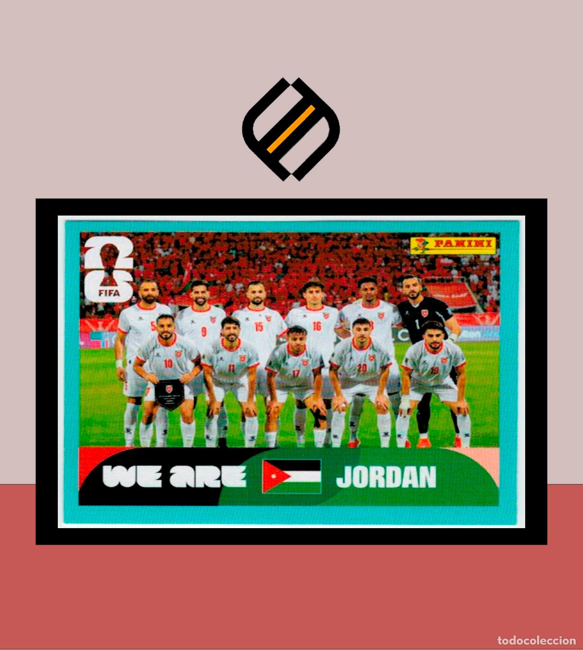 Cromos de f&uacute;tbol: PANINI FIFA CLUB WORLD CUP 2026 26 JOR 13 ALINEACI&Oacute;N JORDANIA STICKER MUNDIAL MEX CAN USA