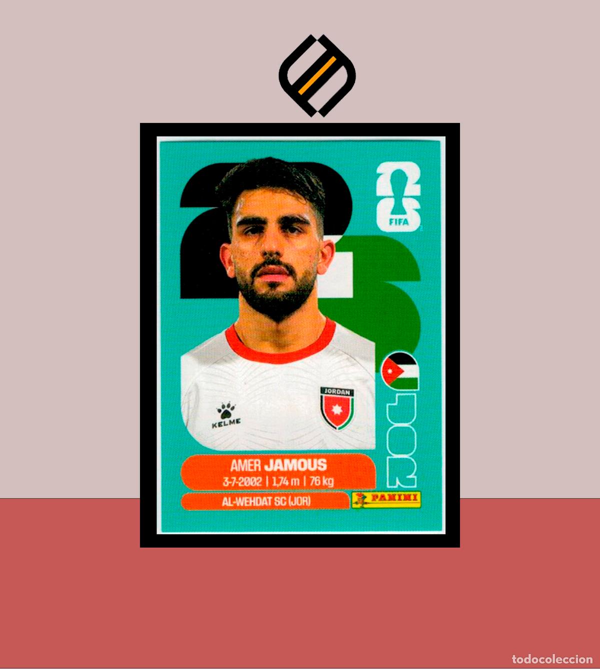 Cromos de f&uacute;tbol: PANINI FIFA CLUB WORLD CUP 2026 26 JOR 14 AMER JAMOUS JORDANIA STICKER MUNDIAL MEX CAN USA