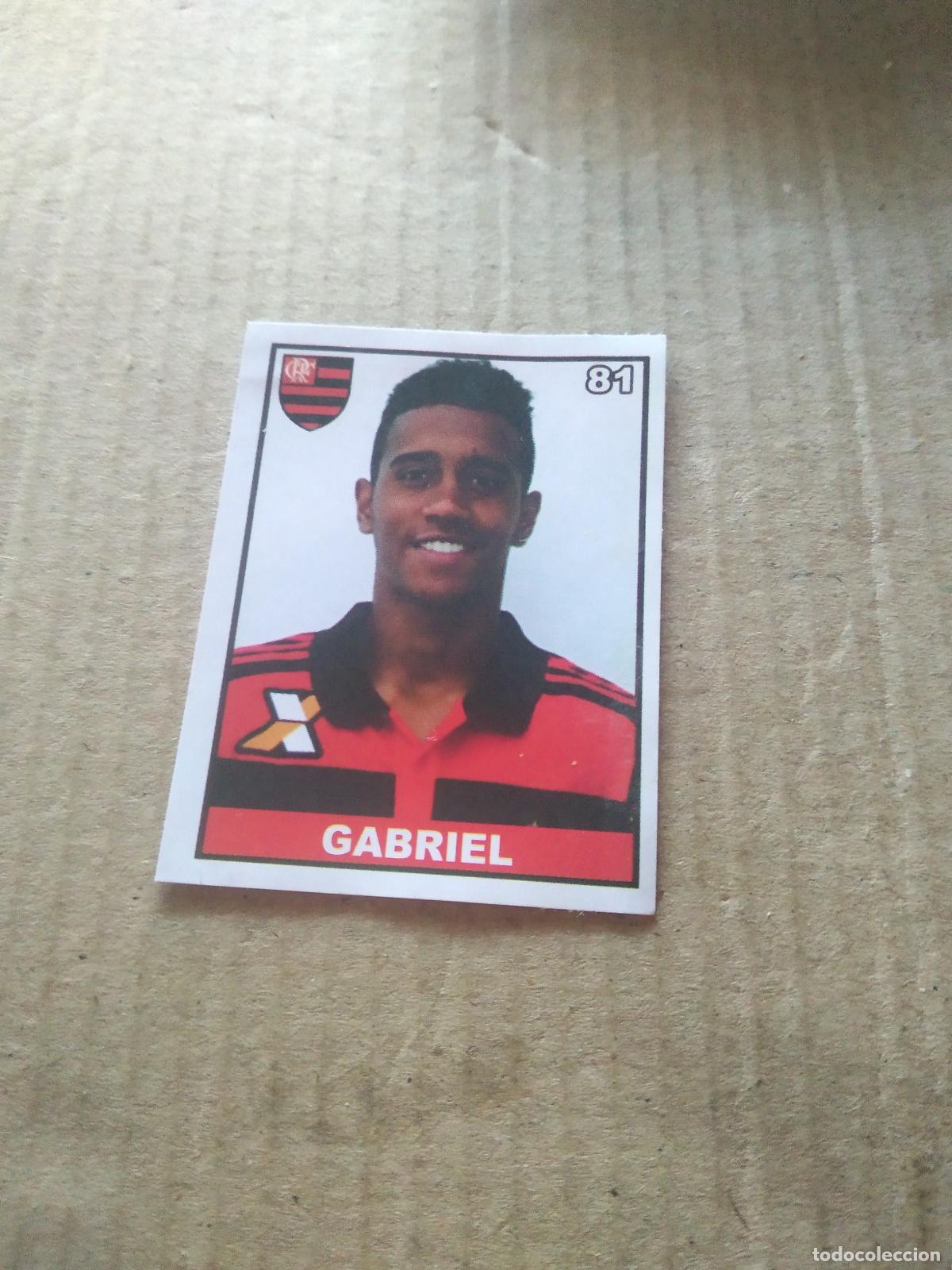 Cromos de f&uacute;tbol: 81 GABRIEL FLAMENGO CROMO FUTBOL LIGA BRASIL BRASILEIRAO