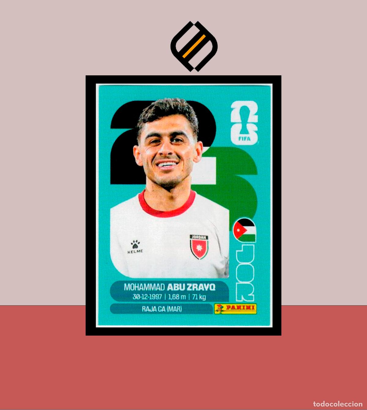 Cromos de f&uacute;tbol: PANINI FIFA CLUB WORLD CUP 2026 26 JOR 19 MOHAMMAD ABU ZRAYQ JORDANIA STICKER MUNDIAL MEX CAN USA
