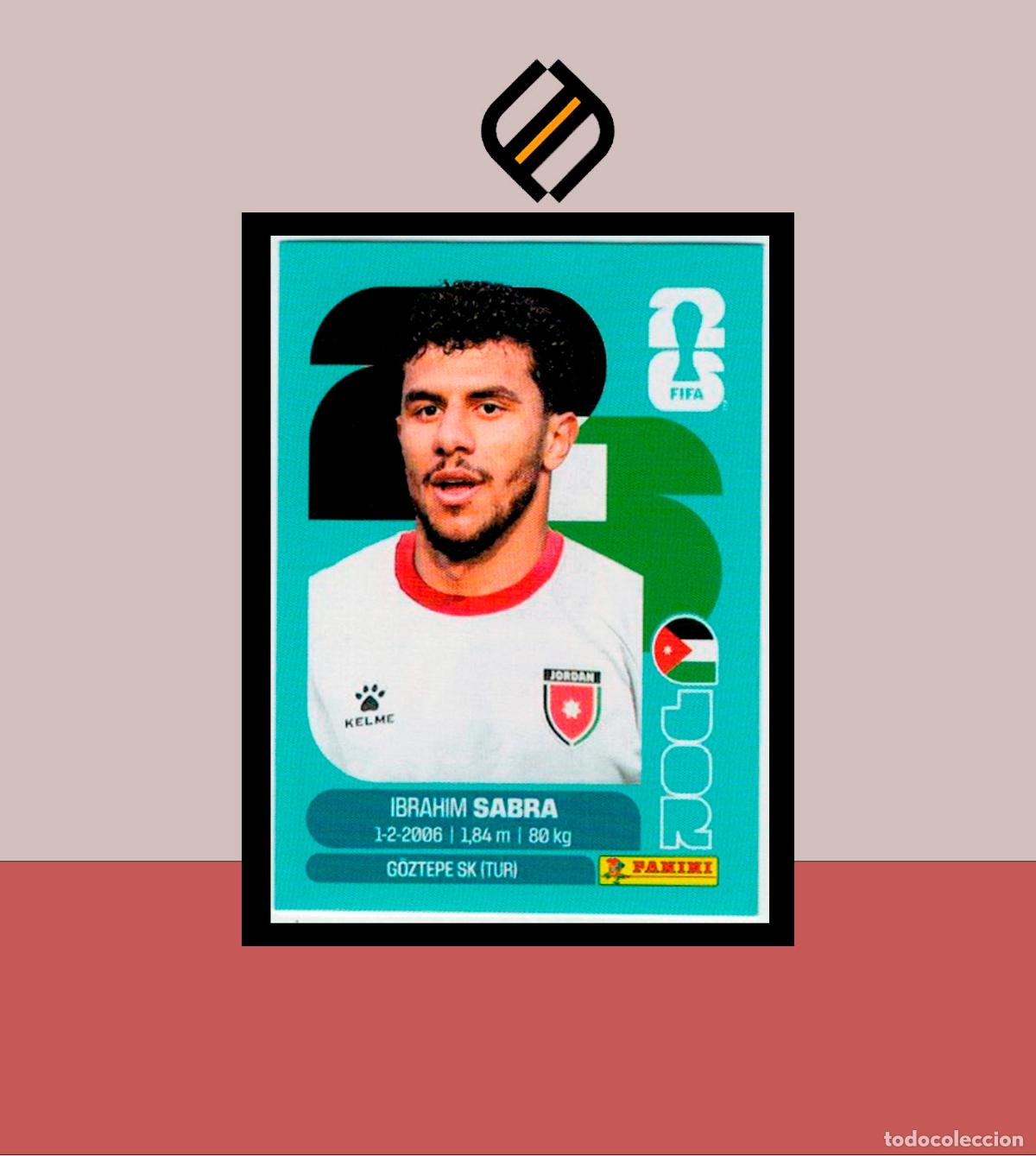 Cromos de f&uacute;tbol: PANINI FIFA CLUB WORLD CUP 2026 26 JOR 20 IBRAHIM SABRA JORDANIA STICKER MUNDIAL MEX CAN USA