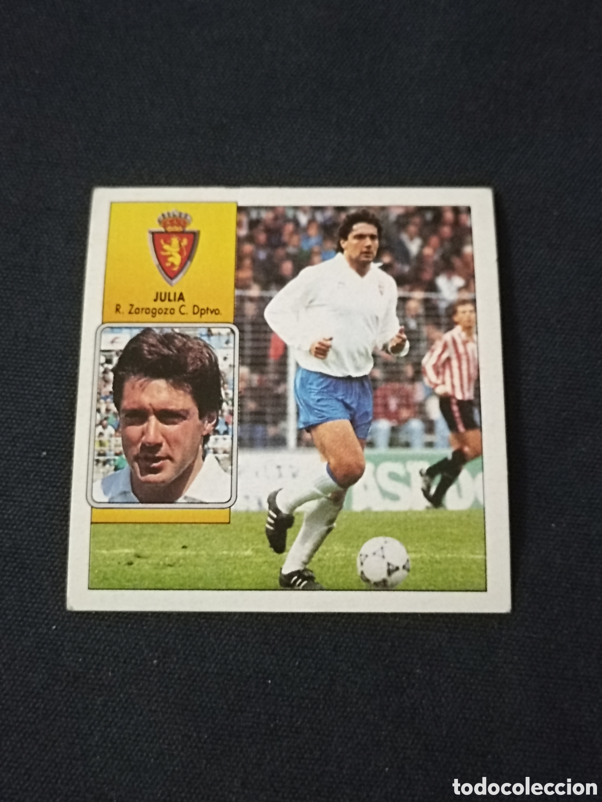 Cromos de f&uacute;tbol: Julia ( Real Zaragoza ). Liga este 92-93. Nunca pegado