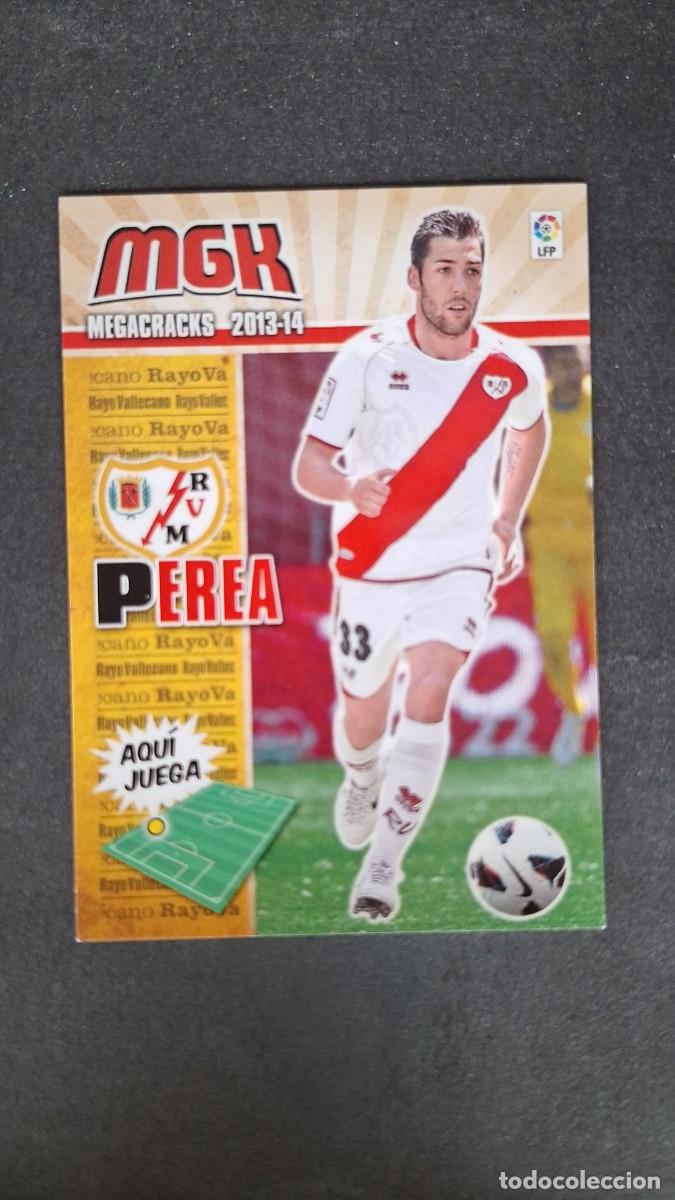 Cromos de f&uacute;tbol: L1 PEREA RAYO VALLECANO 268 PANINI MEGACRACKS 2013 2014 13 14