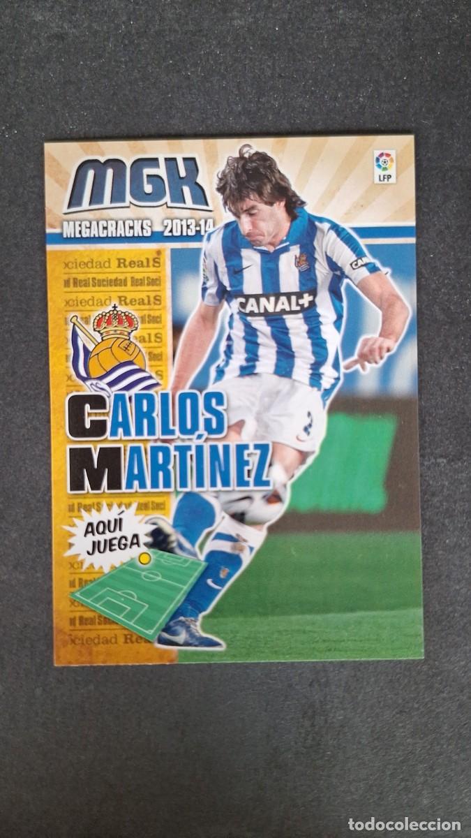 Cromos de f&uacute;tbol: L1 CARLOS MARTINEZ REAL SOCIEDAD 273 PANINI MEGACRACKS 2013 2014 13 14