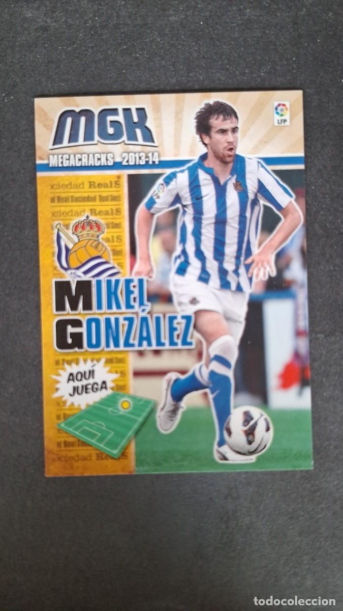 Cromos de f&uacute;tbol: L1 MIKEL GONZALEZ REAL SOCIEDAD 275 PANINI MEGACRACKS 2013 2014 13 14