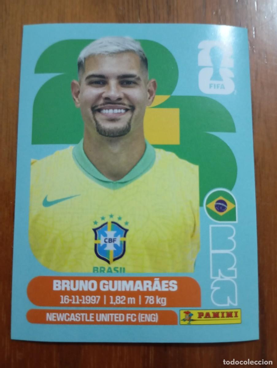 Cromos de f&uacute;tbol: CROMO. BRUNO GUIMARAES. BRASIL. MUNDIAL 2026. NUNCA PEGADO