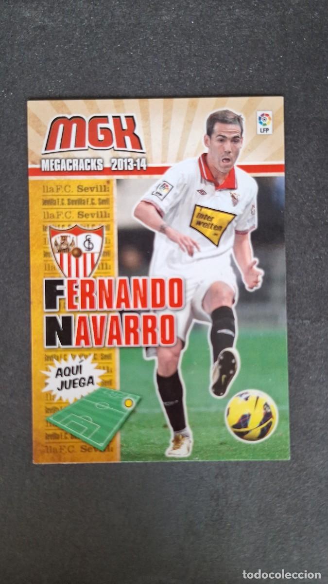 Cromos de f&uacute;tbol: L1 FERNANDO NAVARRO SEVILLA F. C. 295 PANINI MEGACRACKS 2013 2014 13 14