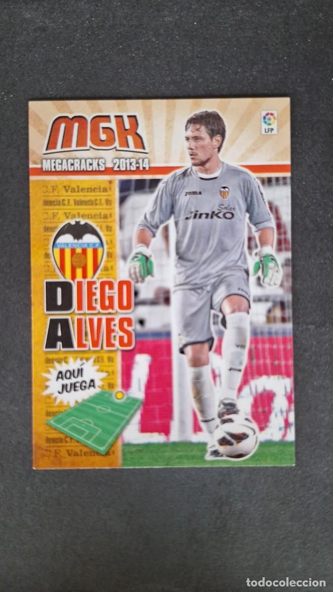 Cromos de f&uacute;tbol: L1 DIEGO ALVES VALENCIA C. F. 309 PANINI MEGACRACKS 2013 2014 13 14