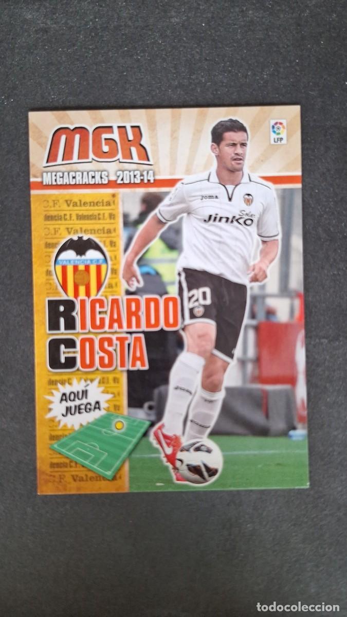 Cromos de f&uacute;tbol: L1 RICARDO COSTA VALENCIA C. F. 312 PANINI MEGACRACKS 2013 2014 13 14