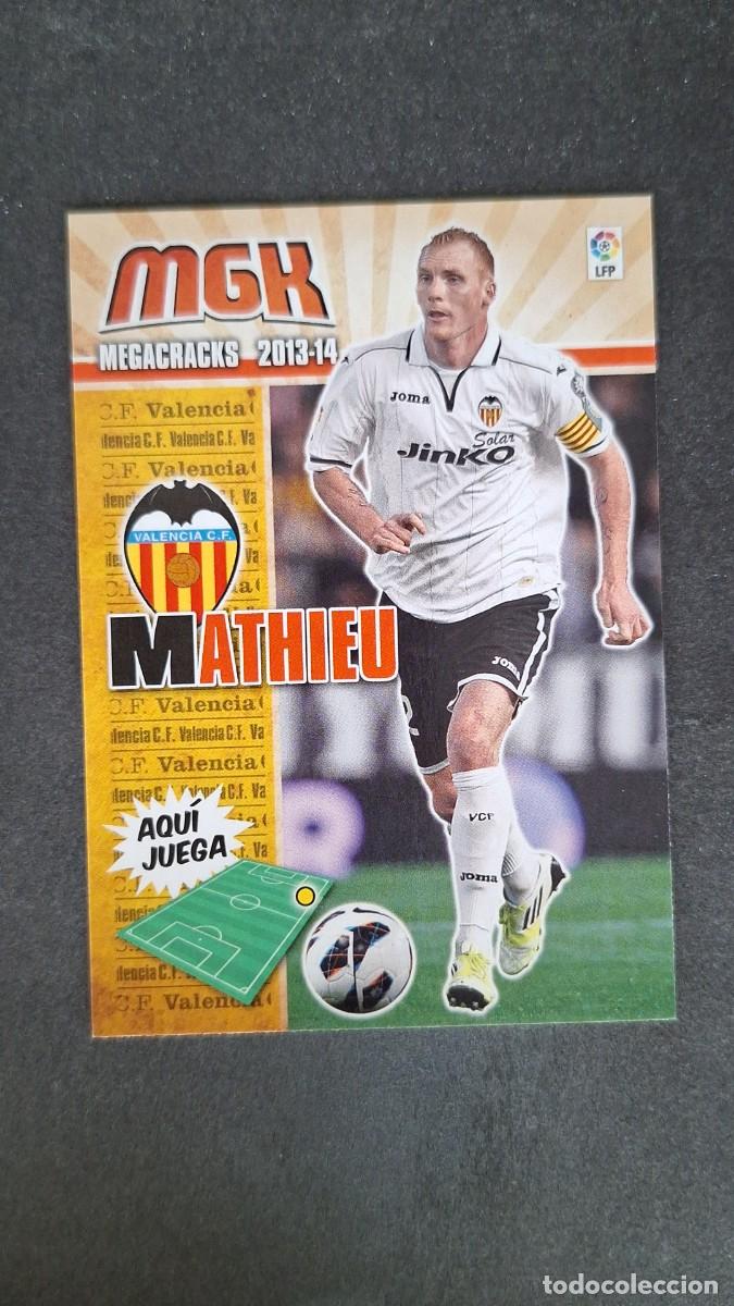 Fu&szlig;ball-Sticker: L1 MATHIEU VALENCIA C. F. 314 PANINI MEGACRACKS 2013 2014 13 14