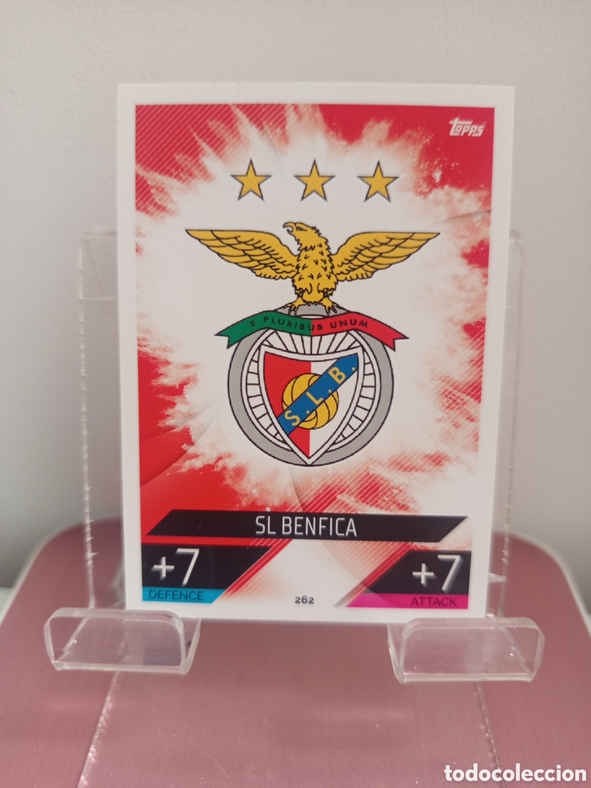 Fu&szlig;ball-Sticker: ❇️ CROMO CARD ⚽ ESCUDO BENFICA 262 CHAMPIONS LEAGUE 2022 2023 22 23 TOPPS ❇️