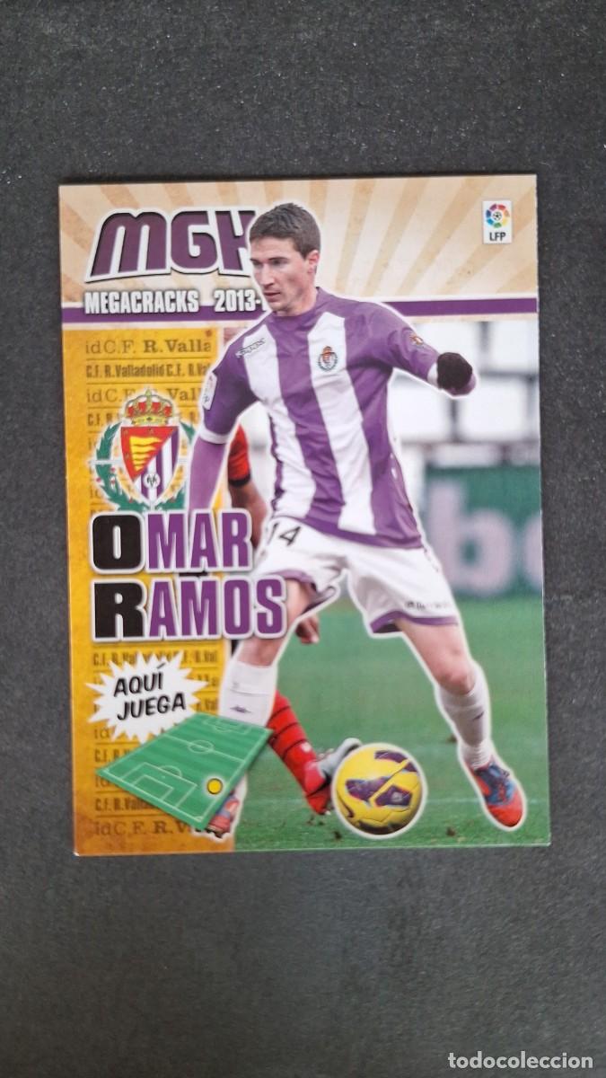 Figurine di Calcio: L1 OMAR RAMOS REAL VALLADOLID 338 PANINI MEGACRACKS 2013 2014 13 14