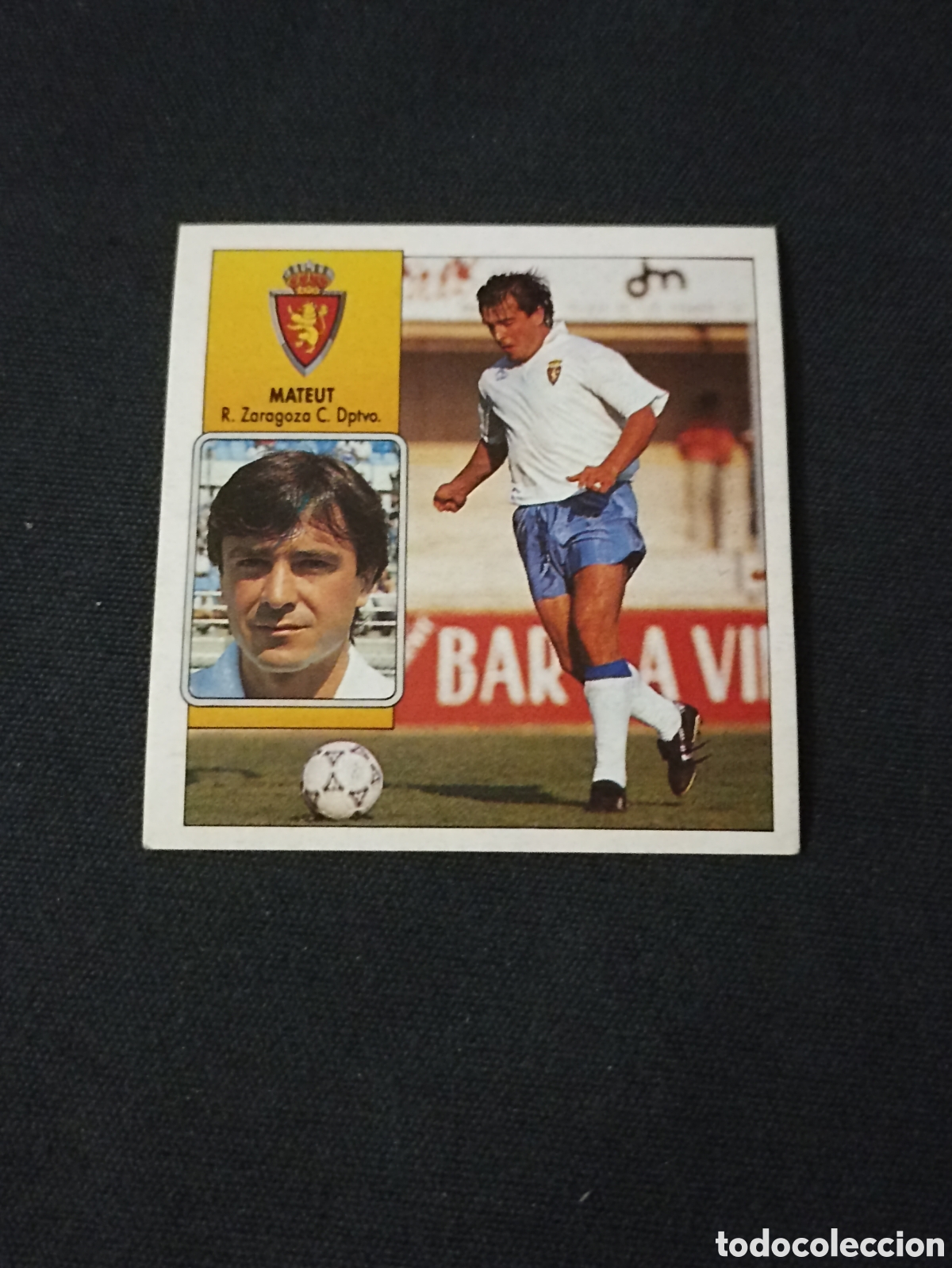 Figurine di Calcio: Mateut ( Real Zaragoza ). Liga este 92-93. Nunca pegado