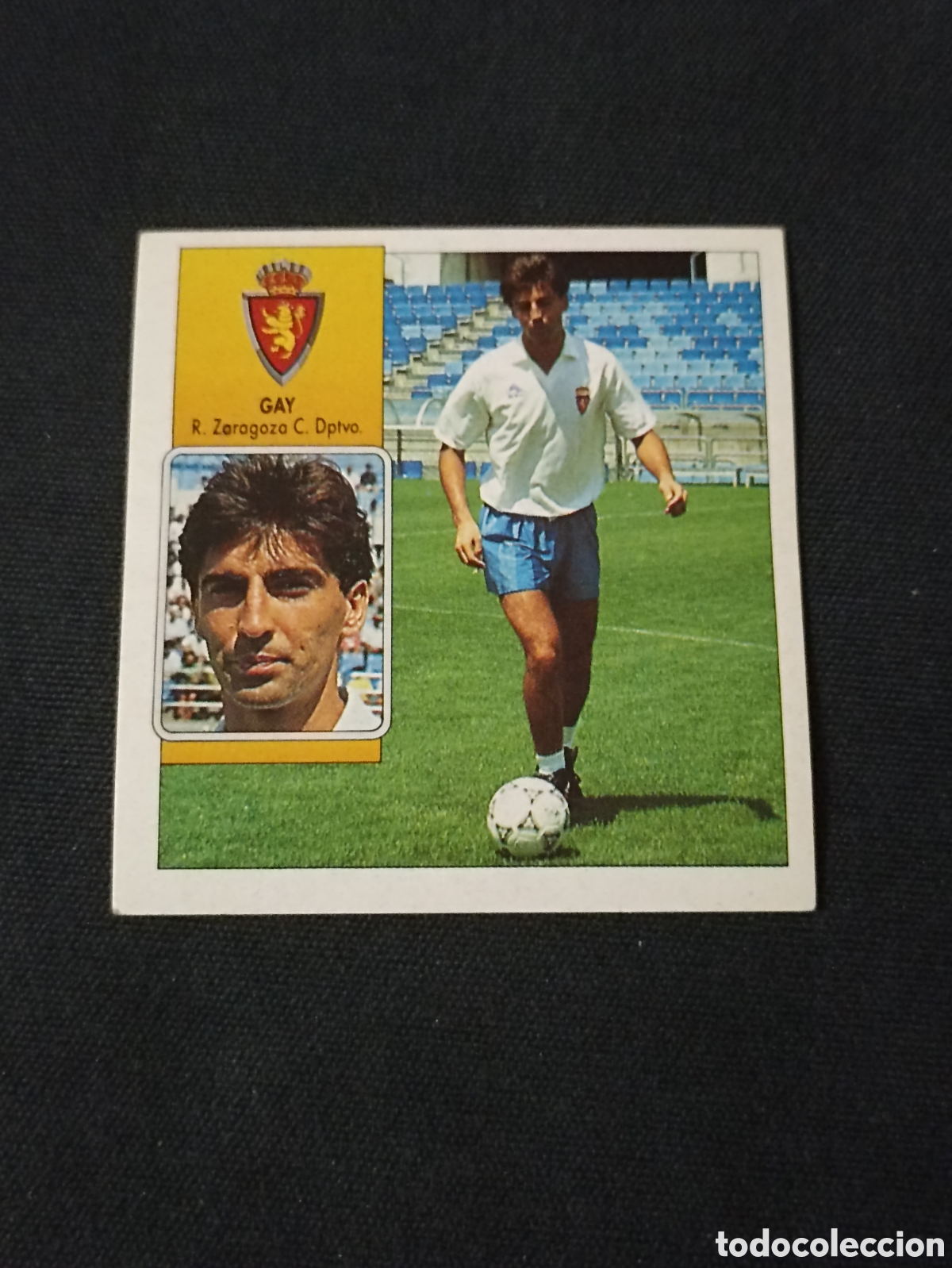 Cromos de f&uacute;tbol: Gay ( Real Zaragoza ). Liga este 92-93. Nunca pegado