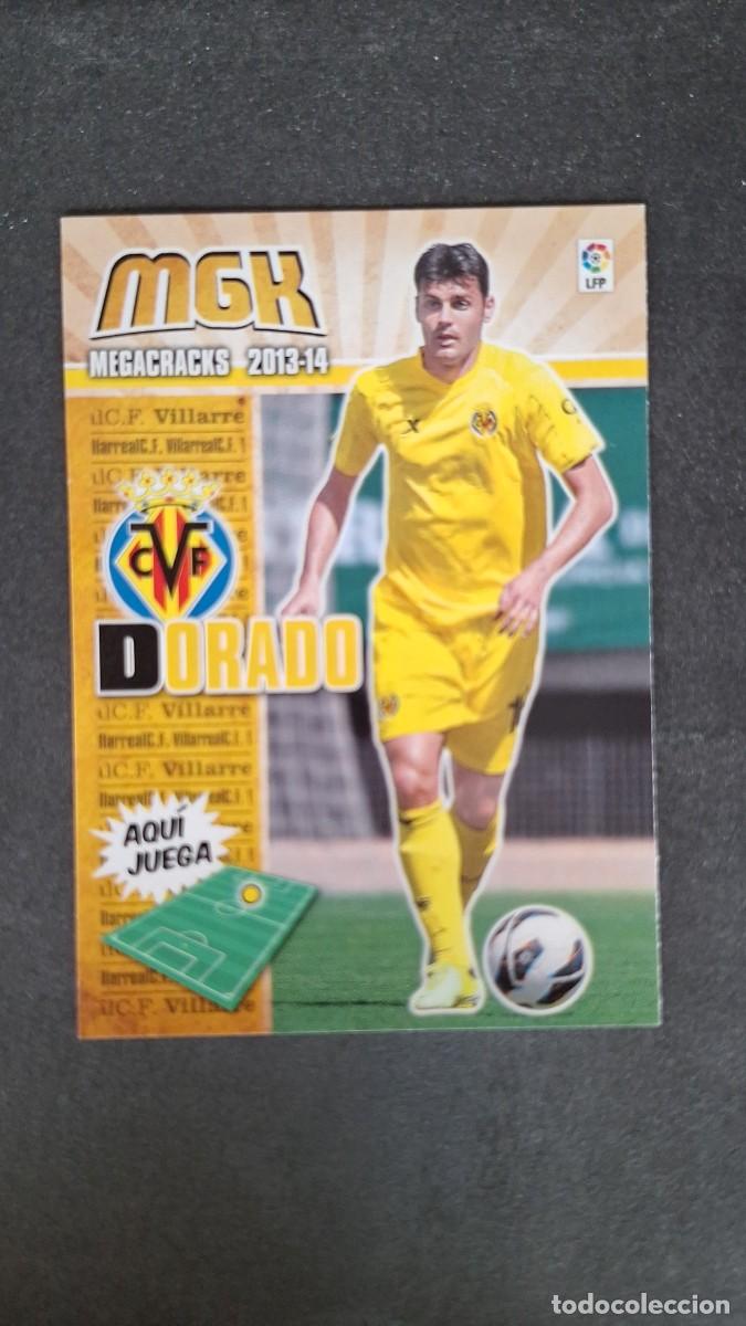 Cromos de f&uacute;tbol: L1 DORADO VILLARREAL C. F. 348 PANINI MEGACRACKS 2013 2014 13 14