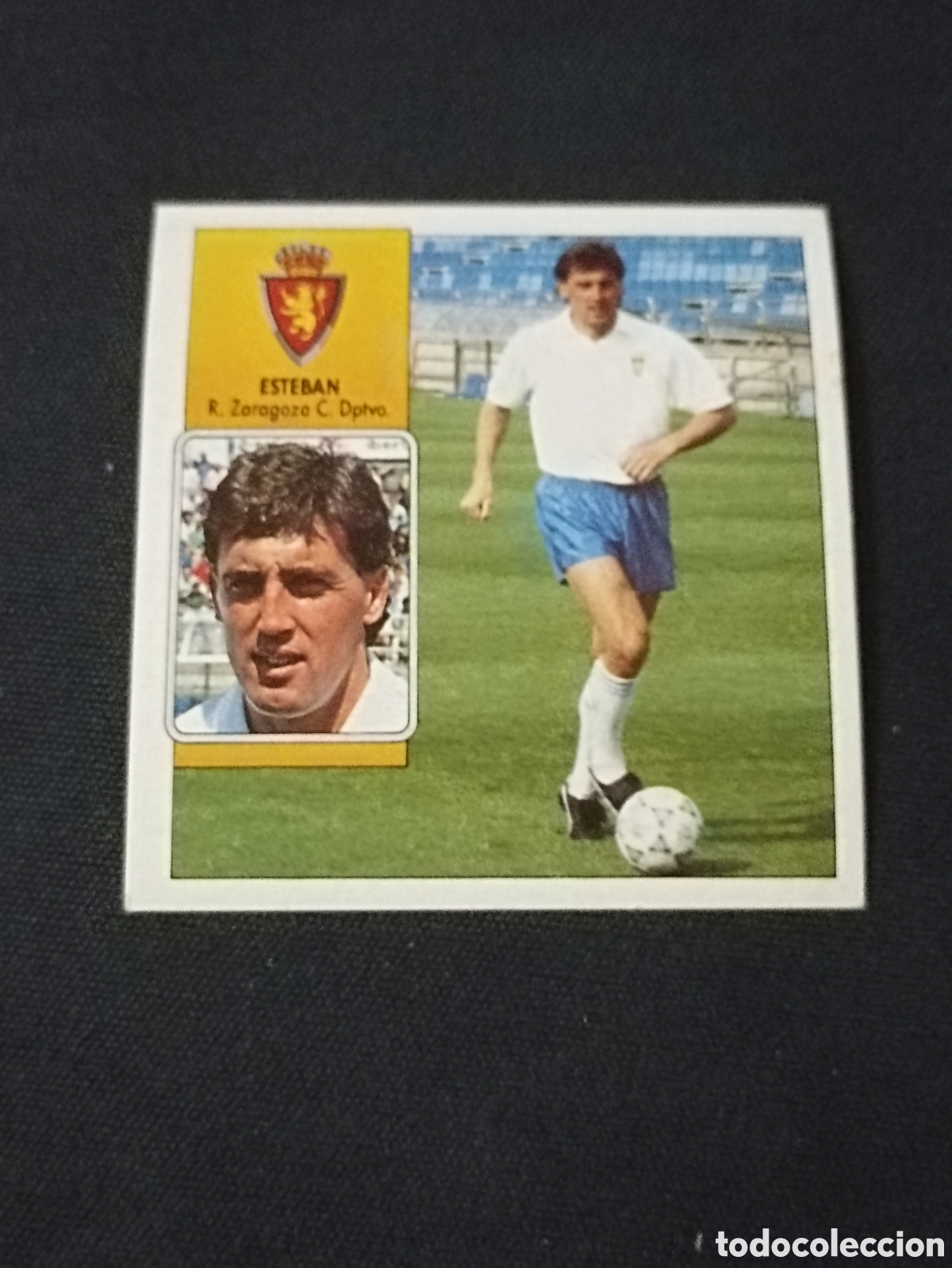 Cromos de f&uacute;tbol: Esteban ( Real Zaragoza ). Liga este 92-93. Nunca pegado