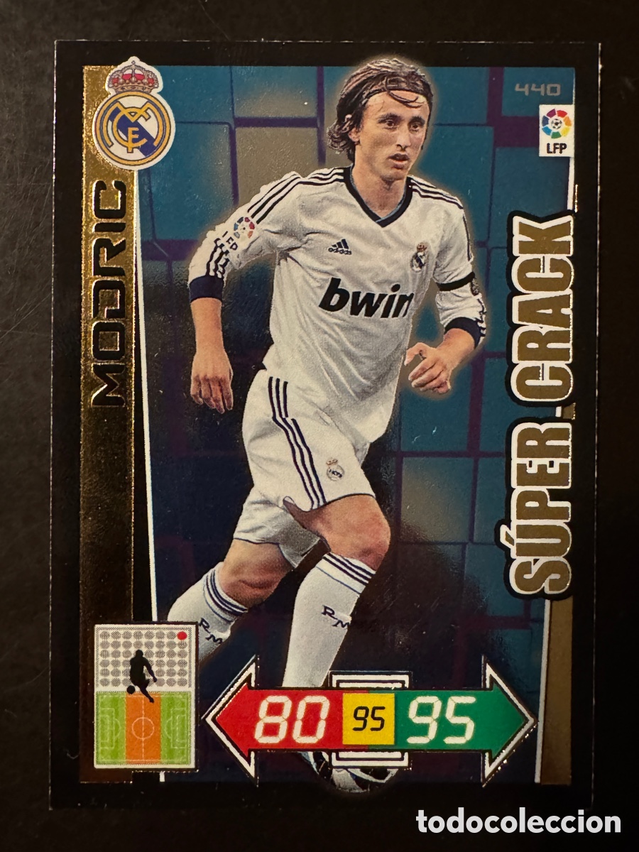 Cromos de f&uacute;tbol: Modric Supercrack 440 Real Madrid Adrenalyn 2102/13