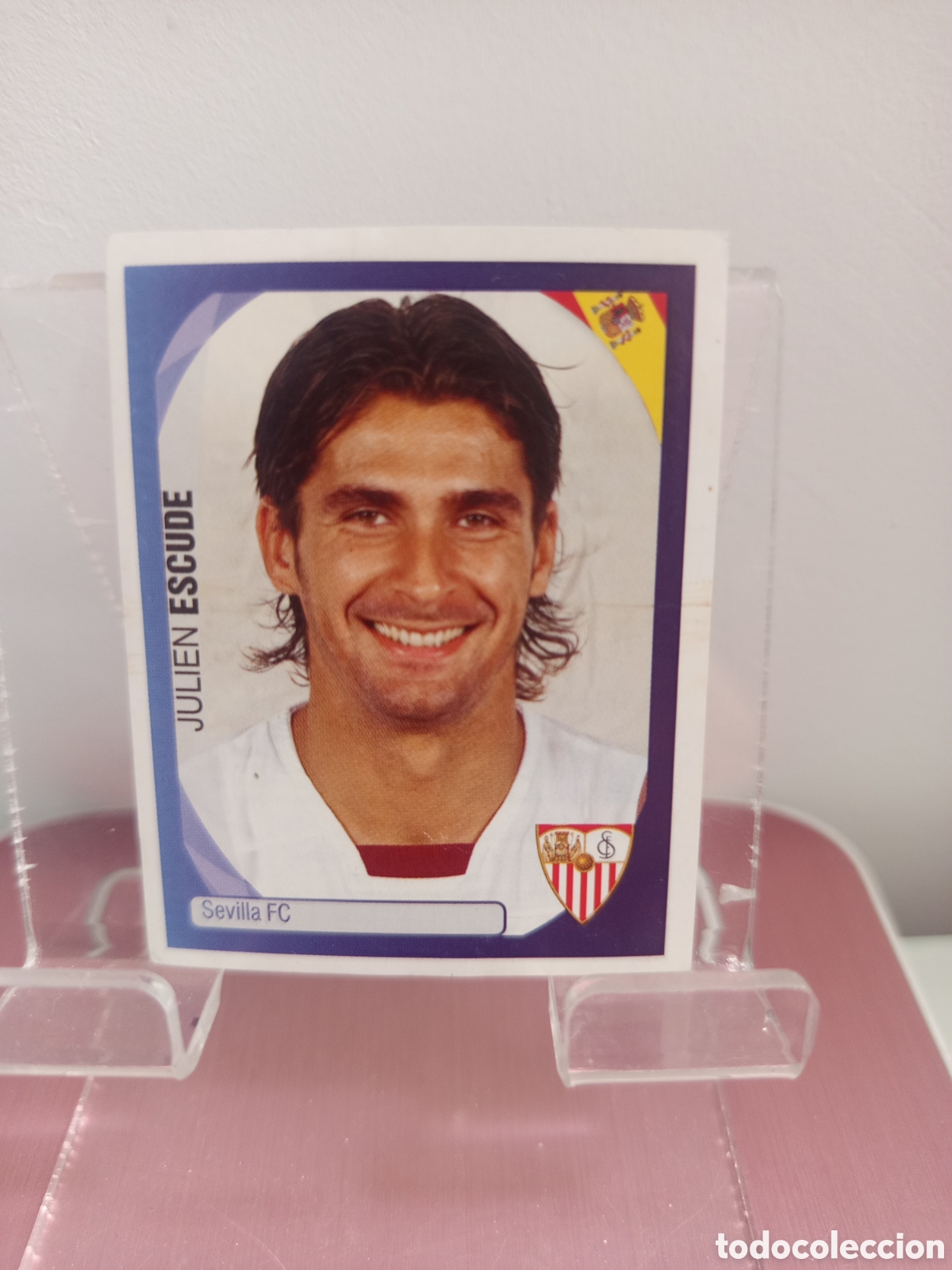 Cromos de f&uacute;tbol: ❇️ CROMO ⚽ ESCUD&Eacute; SEVILLA 507 2007 2008 07 08 UEFA CHAMPIONS LEAGUE PANINI SIN PEGAR ❇️