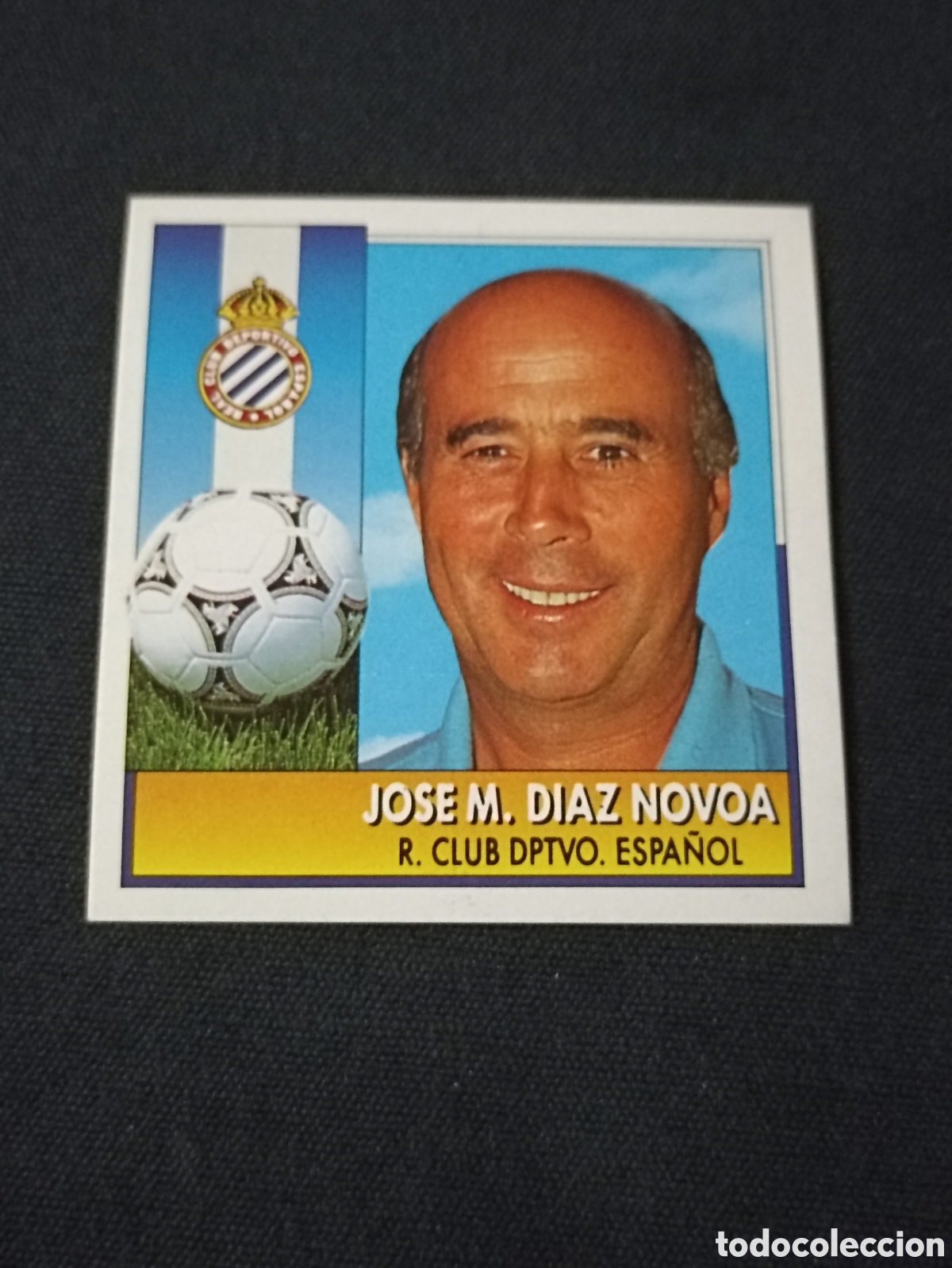 Cromos de f&uacute;tbol: Jos&eacute; M. D&iacute;az Novoa ( Espa&ntilde;ol ). Liga este 92-93. Nunca pegado