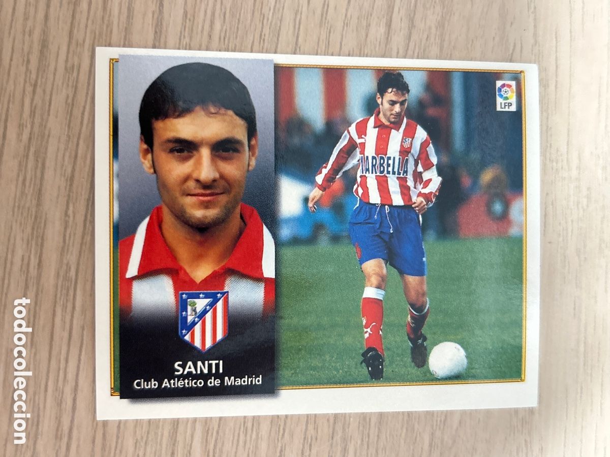 Cromos de f&uacute;tbol: SANTI ATLETICO DE MADRID LIGA ESTE 1998 1999 98 99 NUNCA PEGADO SIN PEGAR