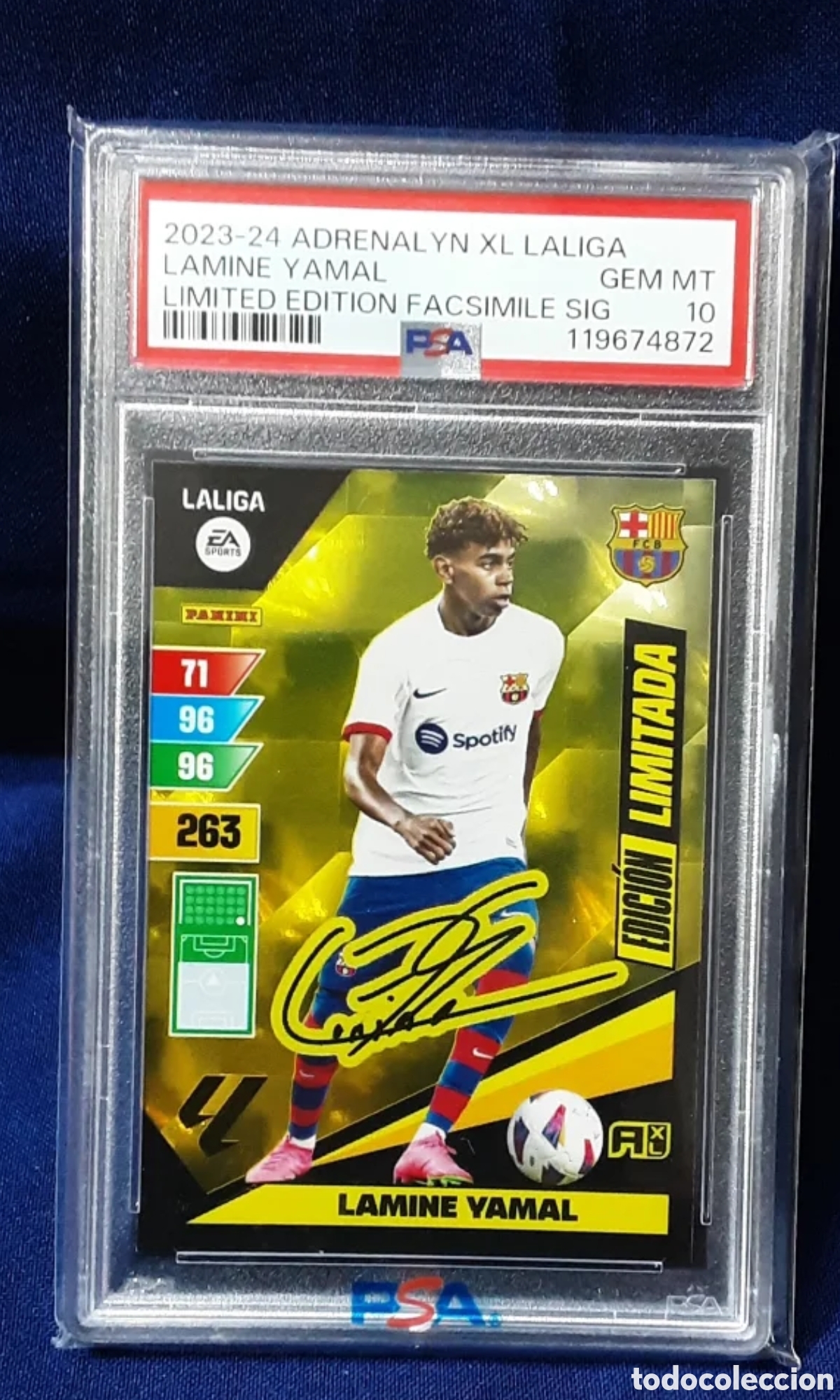 Cromos de f&uacute;tbol: Lamine yamal Fc Barcelona l&iacute;mite edici&oacute;n fascimile