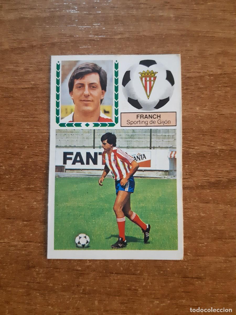 Cromos de f&uacute;tbol: Fichaje 42 Franch (Sporting Gij&oacute;n) Liga 83-84 ESTE. Nunca pegado, sin pegar