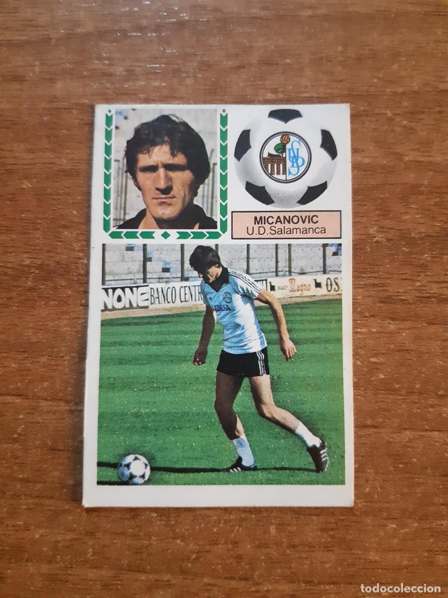 Fu&szlig;ball-Sticker: Fichaje 30 Micanovic (Salamanca) Liga 83-84 ESTE. Nunca pegado, sin pegar