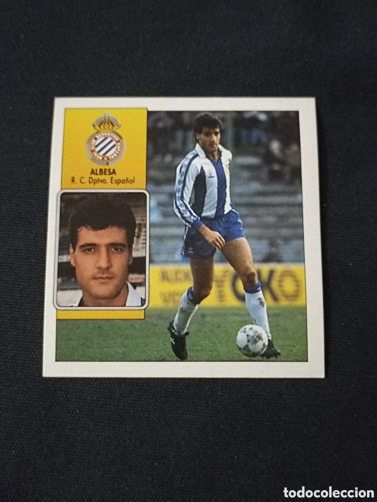 Football Stickers: Albesa ( Espa&ntilde;ol ). Liga este 92-93. Nunca pegado