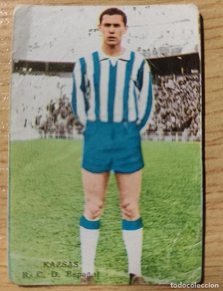 Cromos de f&uacute;tbol: CROMO FUTBOL KAZSAS RCD ESPA&Ntilde;OL ESPANYOL 64 65 1964 1965 FHER DISGRA NUNCA PEGADO