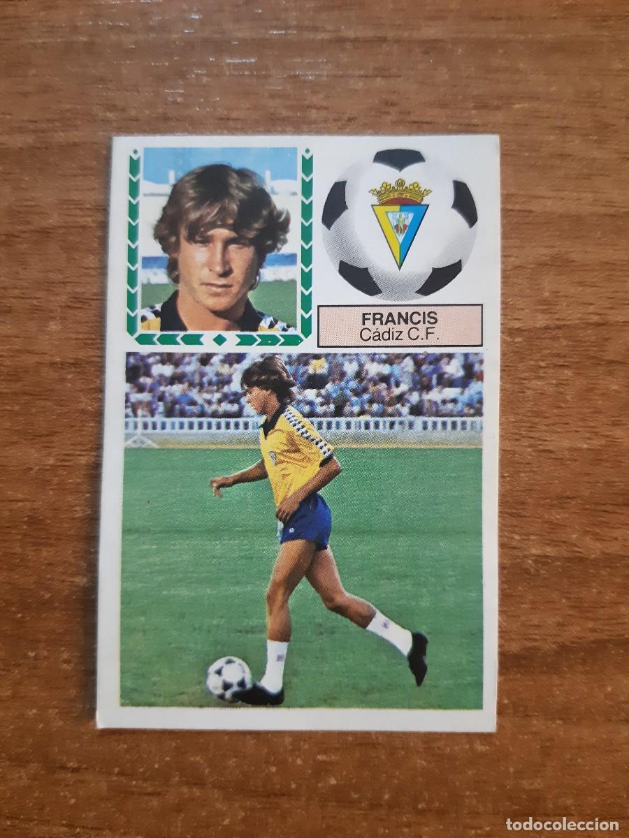 Fu&szlig;ball-Sticker: Fichaje 29 Francis (C&aacute;diz) Liga 83-84 ESTE. Nunca pegado, sin pegar