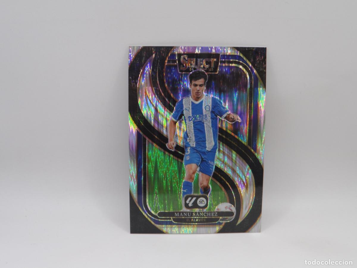 Cromos de f&uacute;tbol: 173 MANU SANCHEZ PARALELA FLASH DEPORTIVO ALAVES PANINI SELECT 2024 2025 24 25