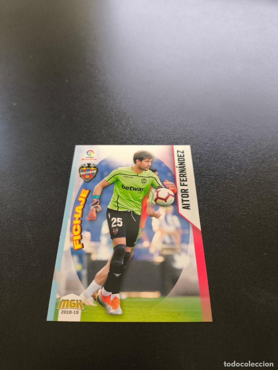 Cromos de f&uacute;tbol: 327 Aitor Fern&aacute;ndez FICHAJE LEVANTE PANINI LIGA MECRACRACKS MGK 2018 2019 18 19 NO ESTE ADRENALYN