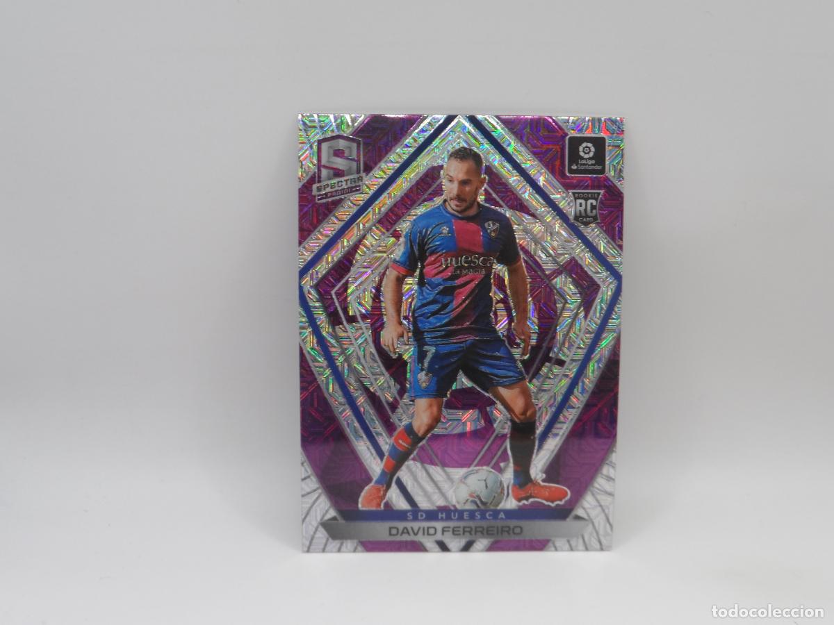 Cromos de f&uacute;tbol: 5 DAVID FERREIRO PARALELA PURPLE MOJO HUESCA PANINI SPECTRA CHRONICLES SOCCER 2020 2021 20 21